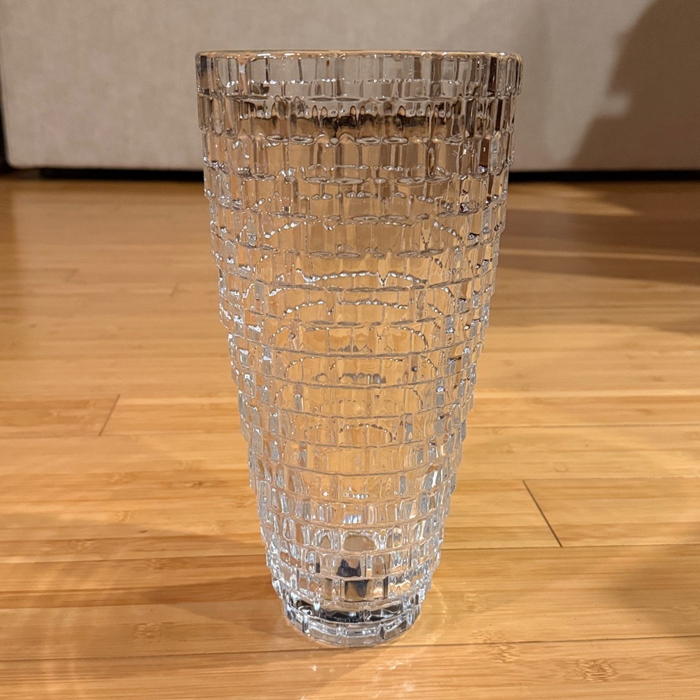 Mikasa palazzo 12” crystal vase